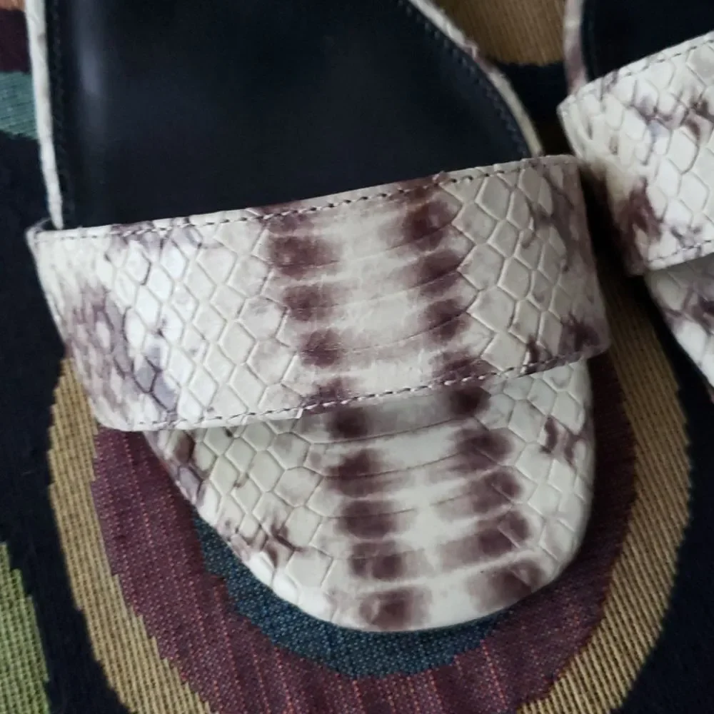 🐍🐍🐍MICHAEL KORS peep-toe  wedge-platform heels🐍🐍🐍